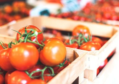 Marketing Produktfoto Tomaten im Hofladen